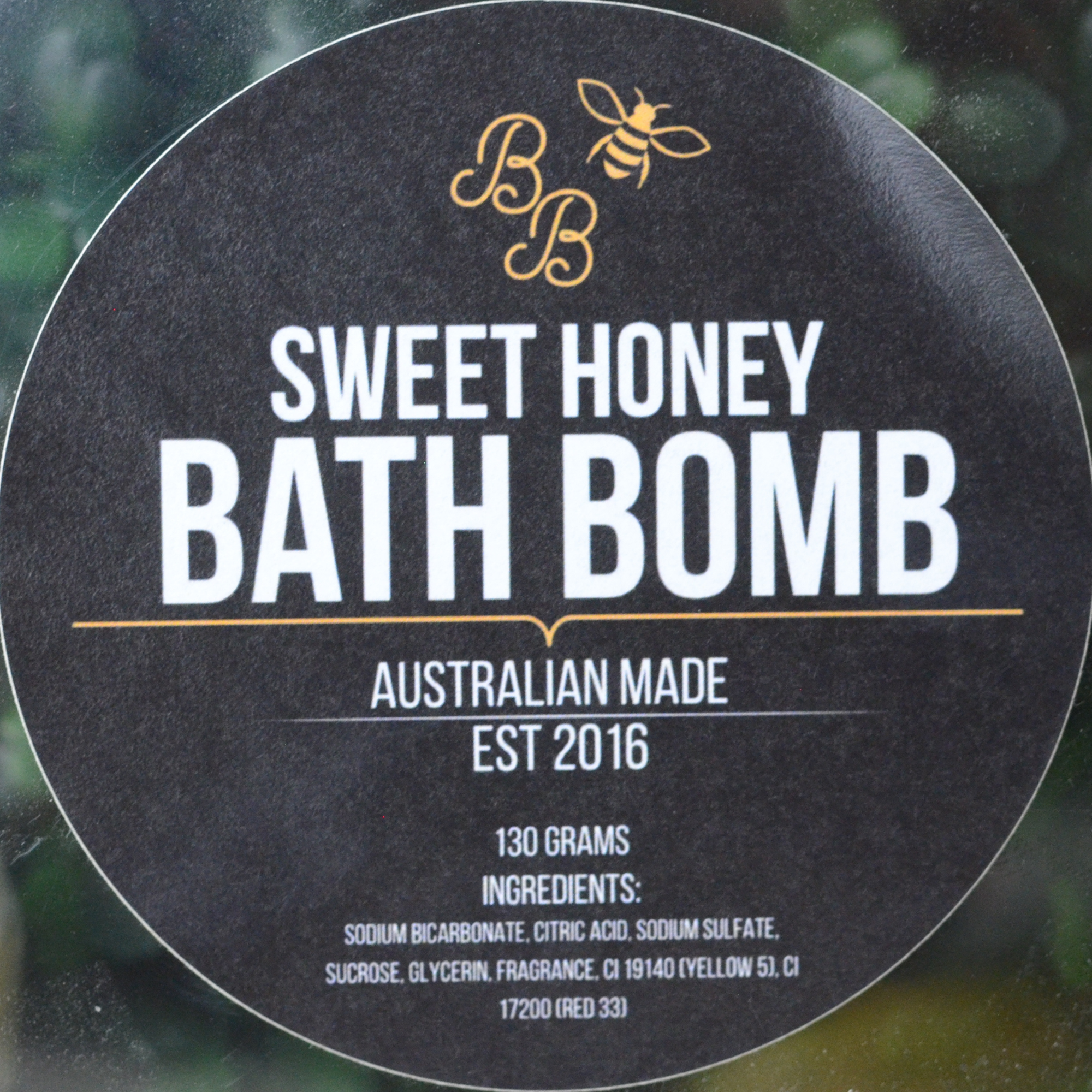 Lemon and Honey Bath Bomb
