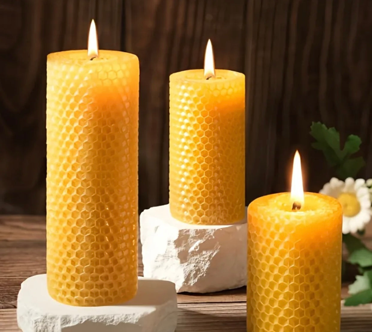 Beeswax Pillar Candle