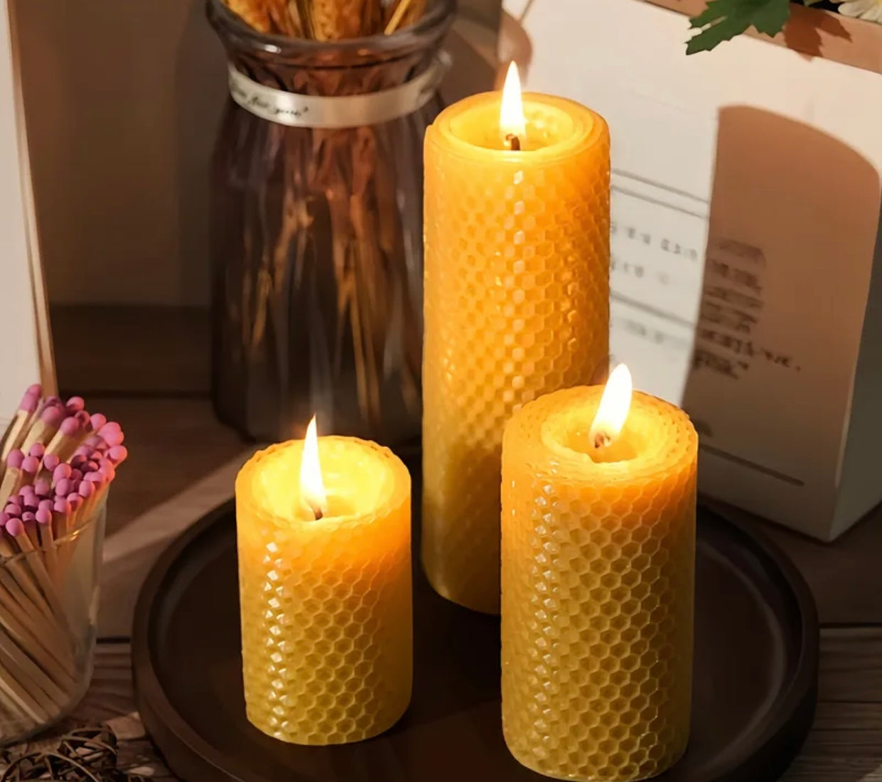 Beeswax Pillar Candle