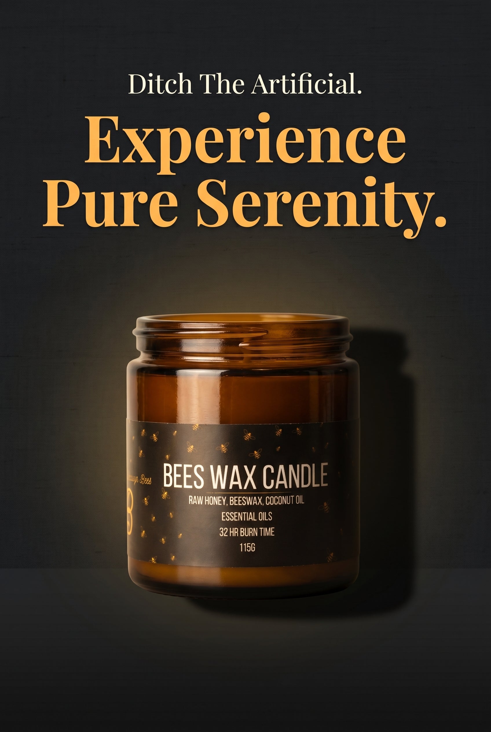 Natural Beeswax Candle