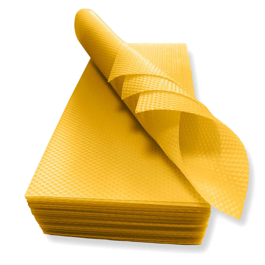 Australian Beeswax Foundation Sheets For Beehives 30 Pack